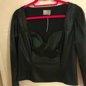 ASOS Faux Leather Top
